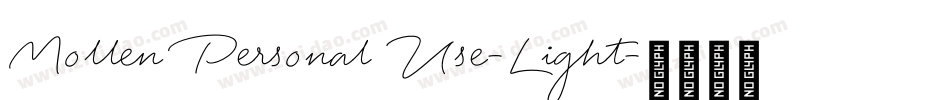 Mollen Personal Use-Light字体转换